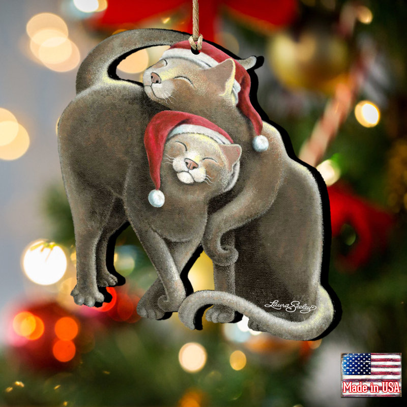 The Holiday Aisle® Wood Animals Hanging Figurine Ornament Wayfair